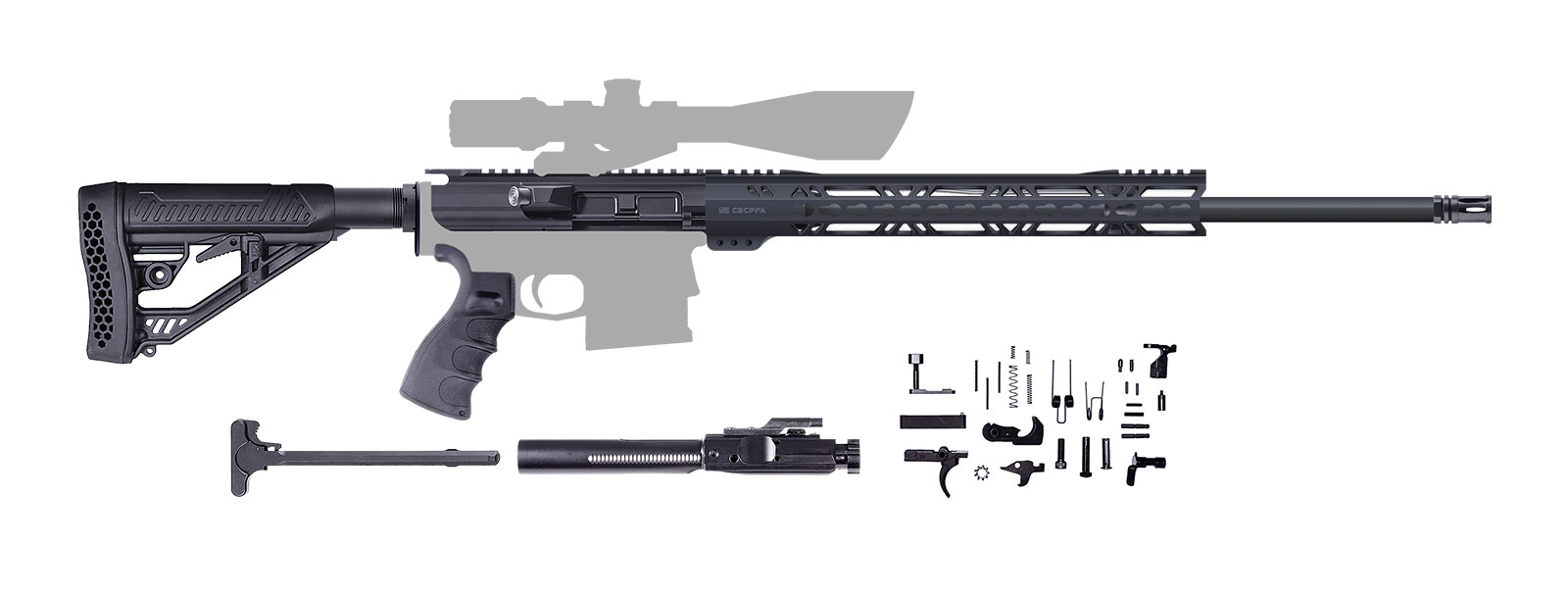 AR-10 Creedmoor Rifle Kit - 22 inch / 6.5 Creedmoor / 1:8 / 15 inch ...