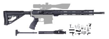 308 AR-10 Rifle Kit - 18 inch BARREL / 1:10 TWIST / 15 INCH M-LOK HANDGUARD / BCG / CH H / LPK / A-205-182