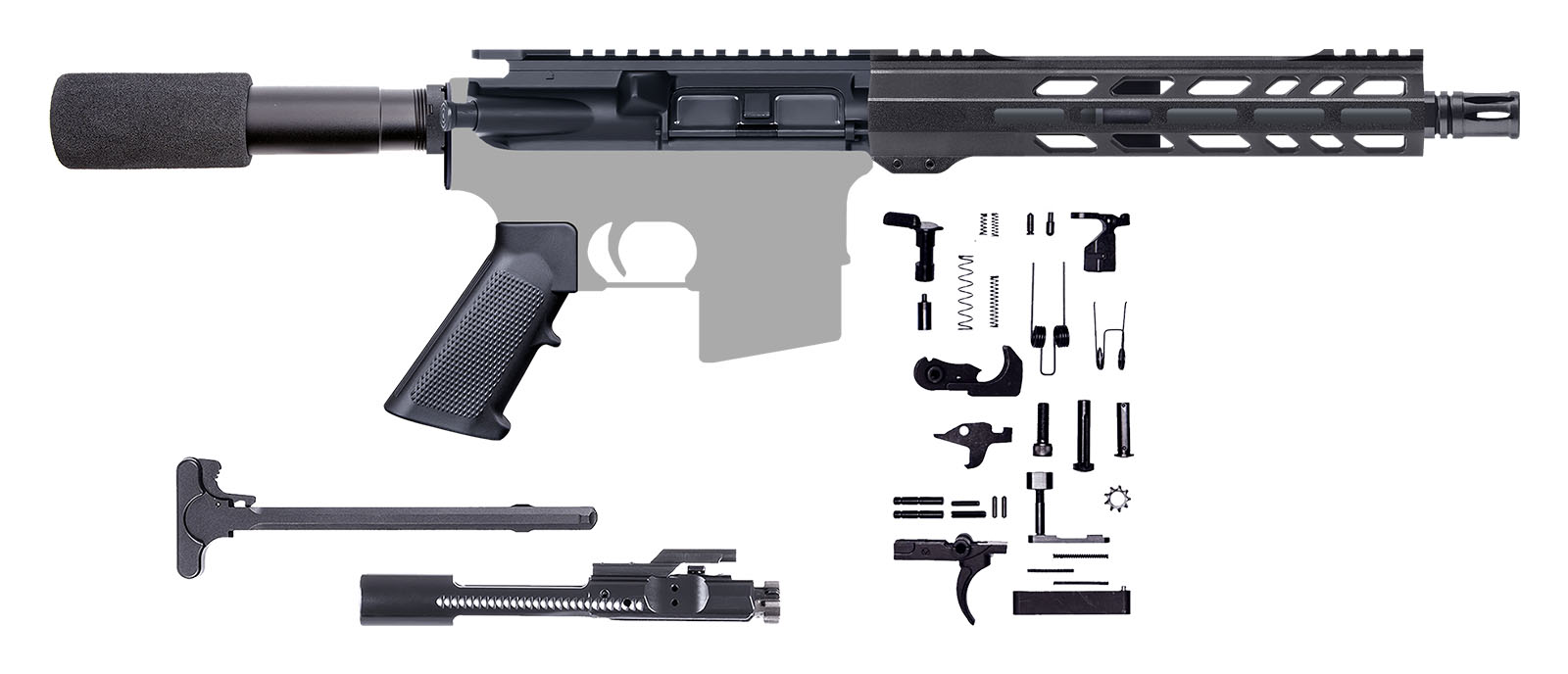 AR-15 PISTOL KIT – 10.5″ / 300AAC / 1:8 / 10″ CBC M-LOK HANDGUARD / BCG ...