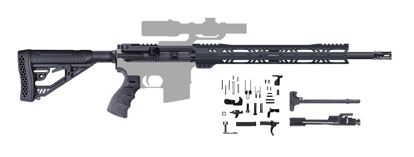 Huntsman 6.5 Grendel Rifle Kit ? 18 Inch / 1:8 / M-LOK A-205-621 - CBC ...