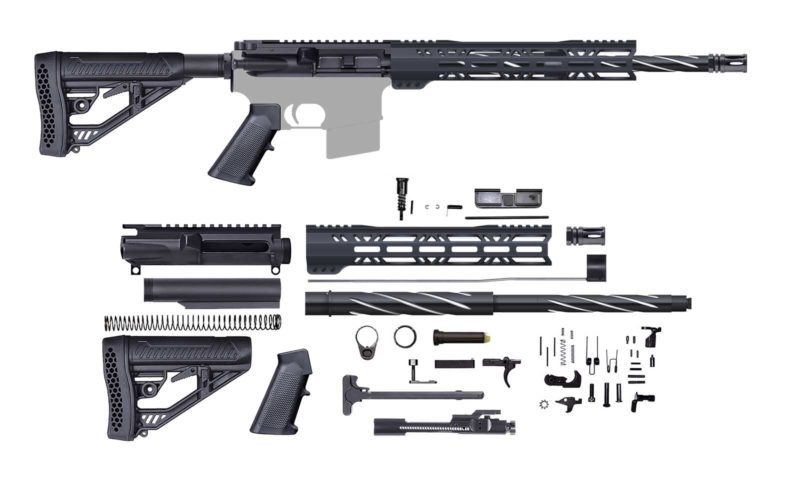 Unassembled AR-15 RIFLE KIT – 16″ / .223 WYLDE / 1:8 / STAINLESS STEEL ...