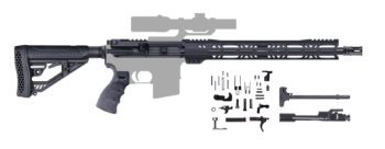 AR-15 Rifle Kit ? 16 INCH / .350 Legend / 1:16 / 15 INCH M-LOK Handguard / Ergo Grip / A-205-095